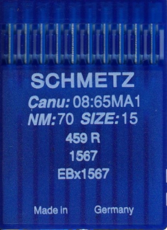 Иглы швейные  Schmetz 459R № 70 canu:08:65MA