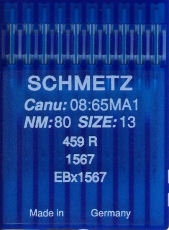 Иглы швейные  Schmetz 459R № 80 canu:08:65MA